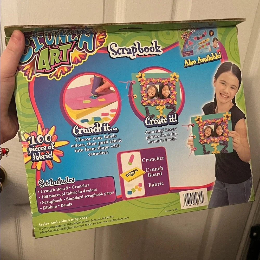 Crunch Art Fun Fabric Creations Scrapbook Kit - Green and Purple